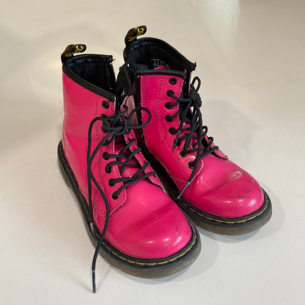 Kids pink Dr Martens size 13
